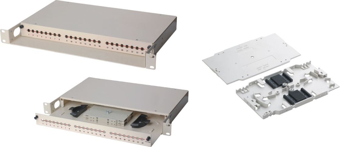 12 Stackable οπτική ίνα ABS πυρήνων που συνδέει το δίσκο/το δίσκο συναρμογών τήξης με την αυλάκωση YH1024 μανικιών